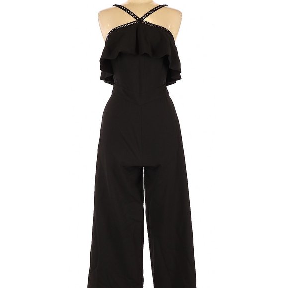 ZARA Basics Halter Crop Jumpsuit - Picture 1 of 2